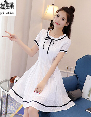 2018初中生连衣裙12-14岁夏季中学生裙子夏13-15少女孩夏装16韩版