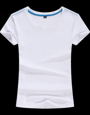 定制t恤短袖圆领衫文化衫定制 班服定制团体活动服饰diy印制 女款白色
