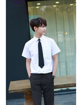 珂梵图毕业照班服jk制服女短袖衬衫百褶裙高中学生装学院风校服套装