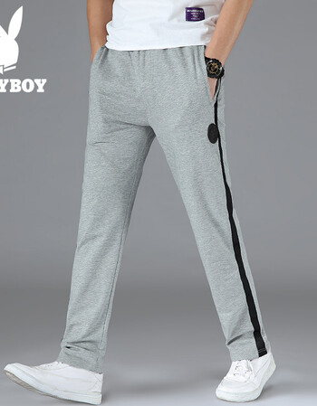 花花公子夏季薄款运动裤男宽松直筒夏天休闲裤跑步卫裤冰丝裤子潮