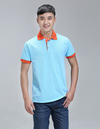 夏季厂服男女工作服t恤短袖翻领广告polo衫市工装 定制t恤印字 透明