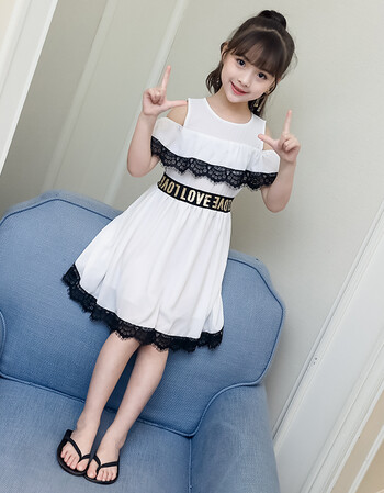 芮帕(ruipa)童装女童6夏季连衣裙2018新款女孩夏装纱裙子中大童9裙5