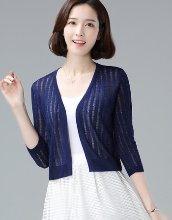 真丝外搭真丝外搭防晒针织开衫女短款春秋外套夏薄小披肩百搭坎肩桑