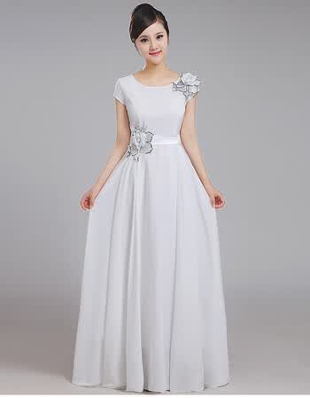 夏尔维纳大合唱演出服女长裙合唱团合唱礼服连衣裙长款中老年合唱服装