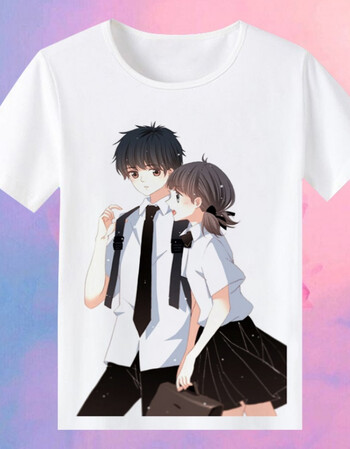 怦然心动t恤 动漫周边情侣装 短袖男女衣服 百搭小清新夏季打底衫 9 s