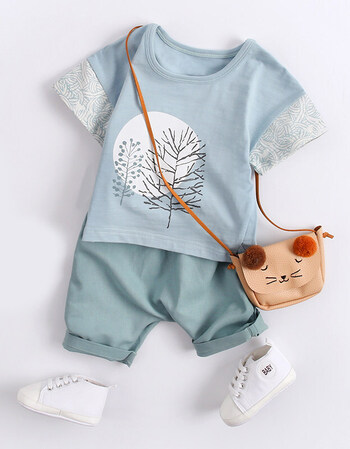 儿童宝宝夏装男一1-3岁潮2帅5幼儿小童夏季童装男童套装婴儿衣服lq ②