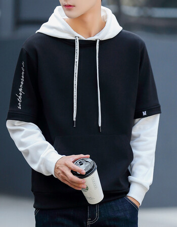 连帽卫衣男长袖2018秋季新品韩版个性潮流潮人套头休闲宽松卫衣服男装