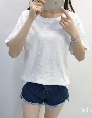 丽即大学少女韩系chic短袖t恤小个子女生夏季衣服港风高初中生半袖丅