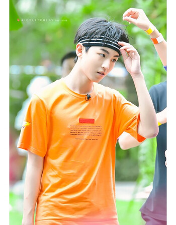 夏装tfboys王俊凯高能少年团三亚同款衣服男女学生橙色短袖t恤 橙色 s