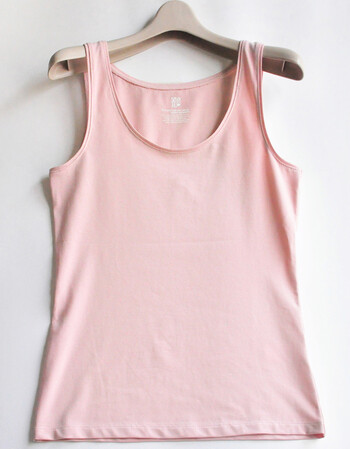 夏尔维纳纯棉针织背心女 宽松有机棉无袖打底 衫 修身中长款吊带背心