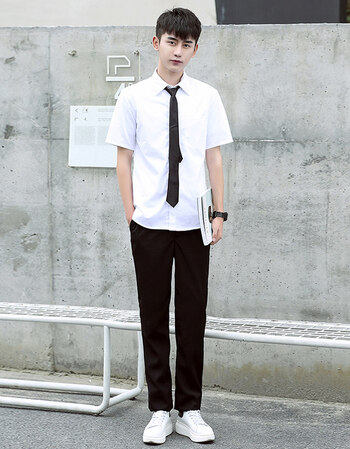 班服校服韩版学院风套装初高中男女学生装制服短裙水手服情侣 男短袖