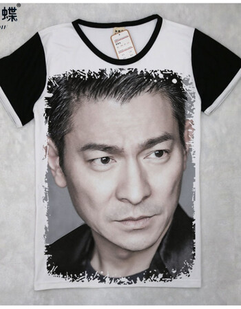 珂梵图图案刘德华短袖t恤 周边同款衣服男女个性半袖汗衫 自定义图