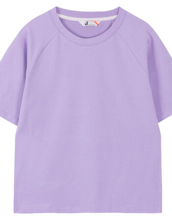 短袖t恤女半袖2018夏新款学生宽松韩版百搭上衣 浅紫色 l
