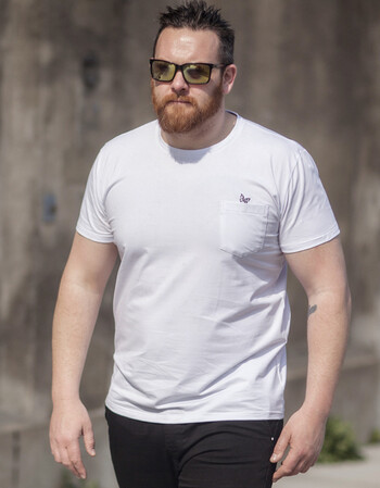 胖子短袖t恤男加肥加大码男半袖肥佬圆领打底衫夏天宽松 白色 126/4xl