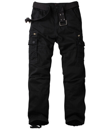 军装军裤男女工装裤迷彩裤男长裤 户外运动战术特种兵 1866黑色 34