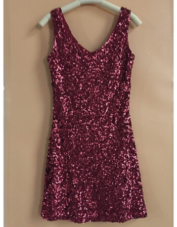 亮片演出连衣裙夜店女装夏性感裙背心裙打底裙长款包臀裙衣服会扎 酒