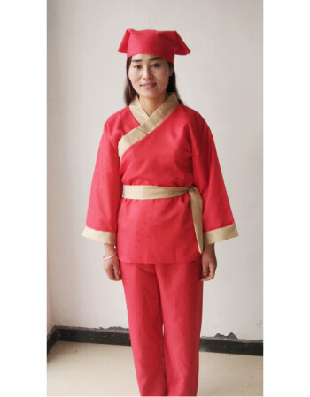 古装汉服古代家丁小二演出服店小二服装茶馆酒店工作套装男女表演