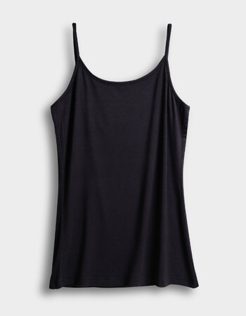 yaloo/雅鹿背心女春夏季纯色打底衫中长款修身显瘦塑身弹力工字外穿