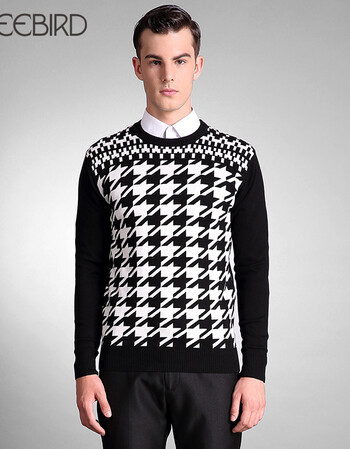 free bird/自由鸟2015秋冬男装 时尚休闲圆领套头针织衫5210106 5d1