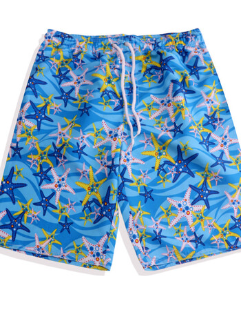 沙滩裤男宽松短裤海边度假套装休闲五分裤大码泳裤潮流速干花裤衩