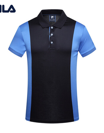 fila斐乐男短袖2018新款商务休闲运动短袖polo衫男 传奇蓝-nv 图片色