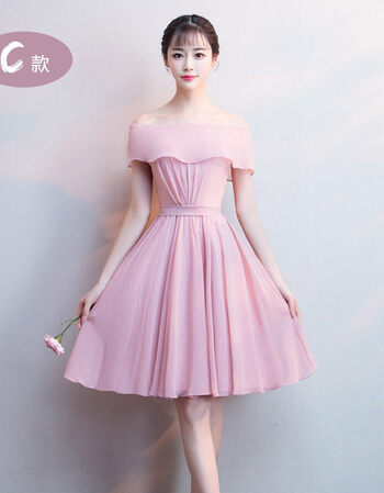 伴娘服长款2018新款伴娘团礼服姐妹裙粉色修身婚礼女连衣裙晚礼服