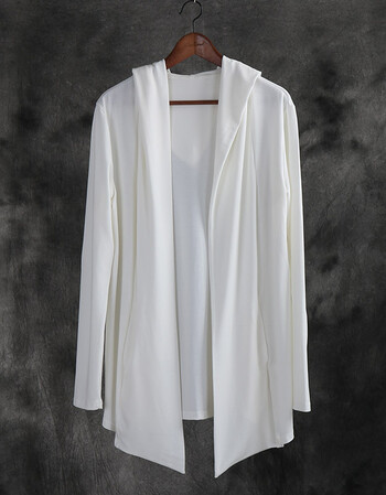 原创设计师男装春秋季针织衫男开衫 薄款男士外套潮流港风连帽5cm