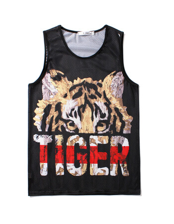 火山鸟夏季坎肩无袖恤ulzzang背心男网眼透气速干篮球衣服2018 x6019