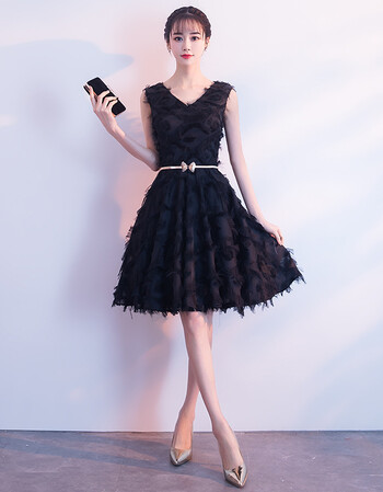 宴会晚礼服女2018新款黑色优雅修身显瘦性感小礼服裙夏季公主短款
