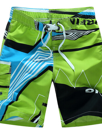 ty夏天沙滩裤男士宽松休闲裤青少年速干加肥加大短裤m-6xlp 绿色 xxl