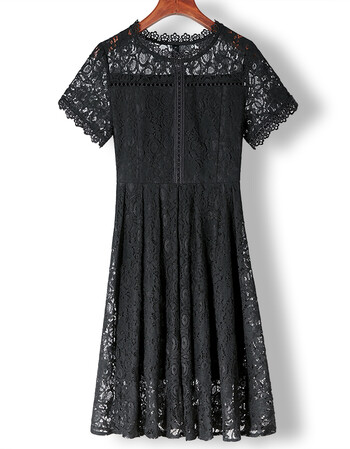 百搭雪纺裙子大码a字裙中长款打底裙dp 黑色 xl