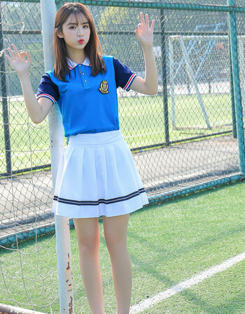 珂梵图校服套装中学生夏季学院风高三学生毕业季班服韩国幼儿园教师园
