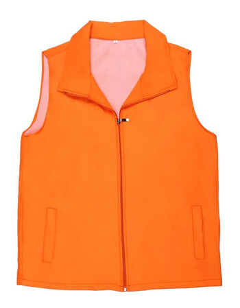 马甲定制美的工作服 义工销售员工装 志愿者来图定做 印字logo 桔色 m