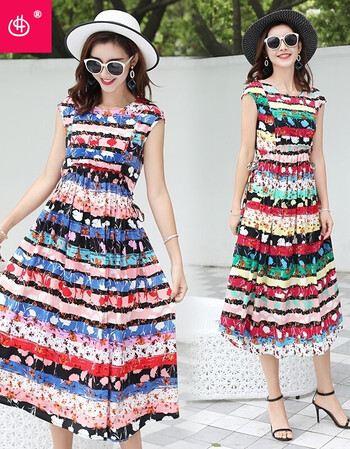 女装2o18新款潮 秋装套装25-30岁20中长女装群衣服夏季2018夏连衣裙20