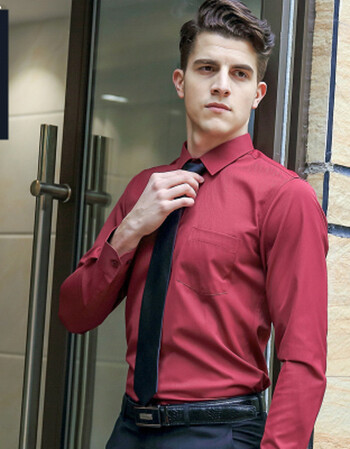 职业衬衫女长袖2018秋季新款白色男女同款衬衣销售面试工装工作服