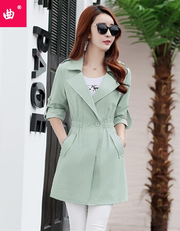 春秋妈妈风衣女中长款大衣秋季2018新款秋天衣服女装新款工装秋款气质