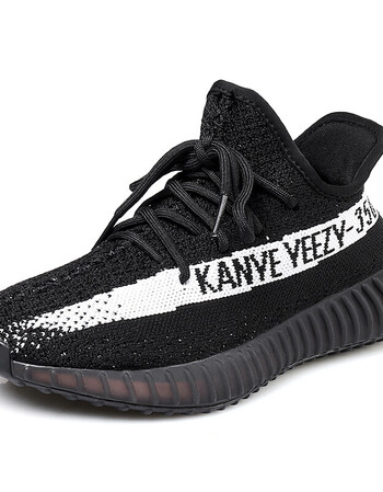 kanye yeezy侃爷椰子男0v2夏季真爆情侣2018新款运动鞋子男 黑白 39