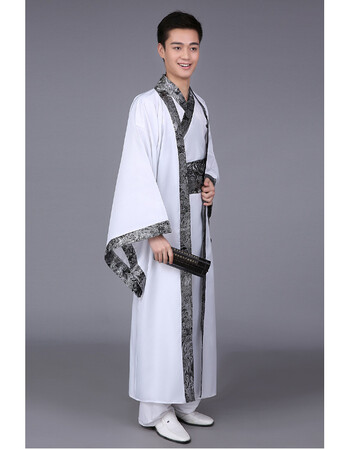 古装男公子帅气唐装古风改良汉服学生民族长袍剑客书生