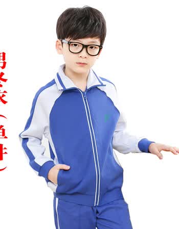 深圳市校服统一小学生夏秋冬装运动男女套装夏季短袖上衣短裤 男冬衣