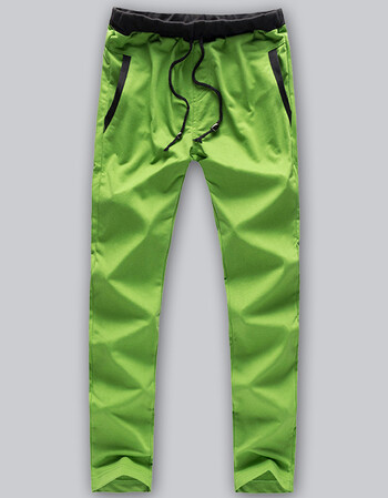 2017秋款男士休闲长裤大码运动裤 绿色 xl32-33