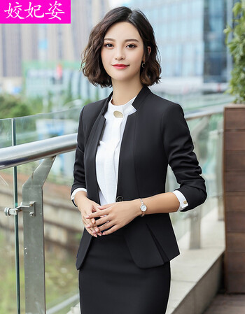 姣妃姿职业装女装套装秋冬新品小西装女外套白领ol面试正装大学生长袖
