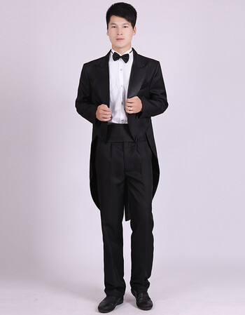 燕尾服男套装燕尾服男魔术表演服装爵士套装舞蹈比赛大合唱演出服