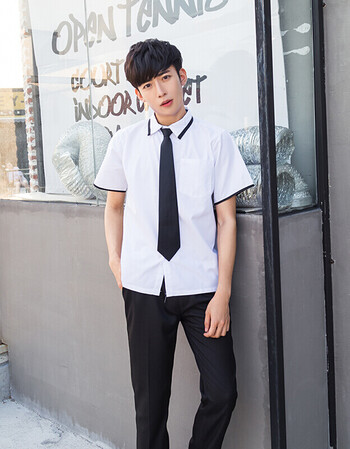 班服校服套装英伦女长短袖高中学生制服韩国毕业照服装修身显瘦 男生