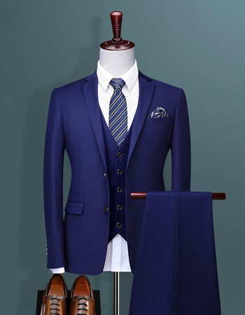 (开团优惠)结婚西服套装男新郎服装夏季男士婚礼韩版修身礼服西装男