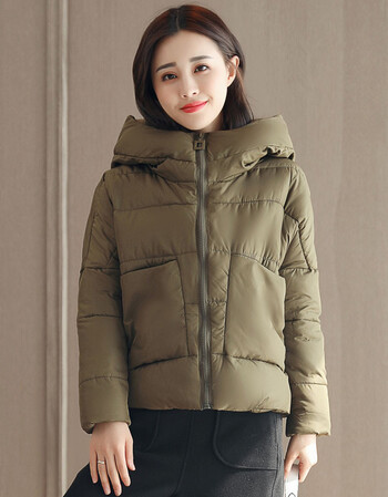新爆款女士外套棉服女式棉衣宽松面包服保暖短款棉袄2017新款 韩版