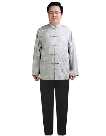 90岁老寿星过大寿衣服长袖套装爷爷奶奶福字生日情侣唐