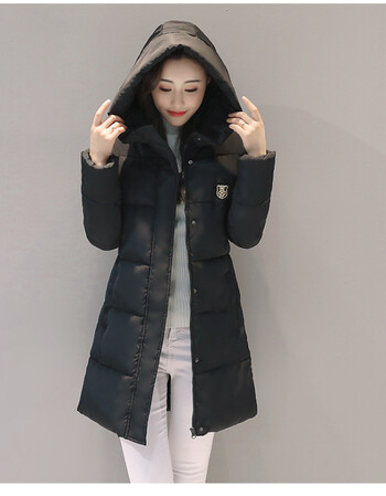 【京东精选】羽绒服女中长款中学生冬季2018新款韩版 黑色 3xl