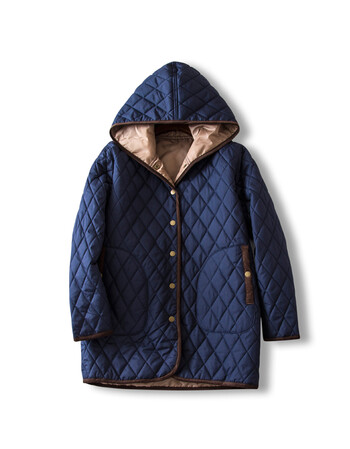 女装 棉服 其他品牌 女装品牌日系冬季新款大码棉衣女200斤连帽绗缝格