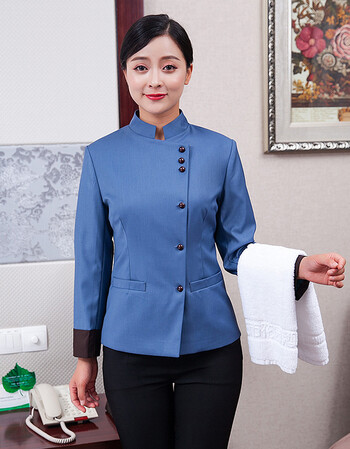 环卫保洁员工作服男f44保洁服长袖秋冬装男女家政工作服钟点工pa制服