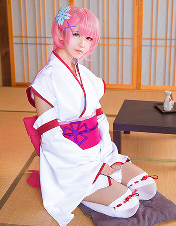 拉姆和服套装(送袜子) 假发 木屐 l(身高160-165)